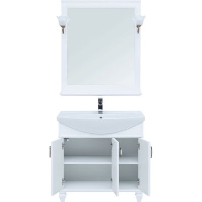 Комплект мебели для ванной Aquanet Валенса 85 249607 Белый матовый