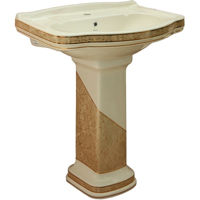 Раковина Creavit Klasik 66 KL065-00PR00E-PB00 Белая с декором