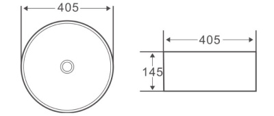 Раковина-чаша BelBagno 41 BB1342H300 Белая