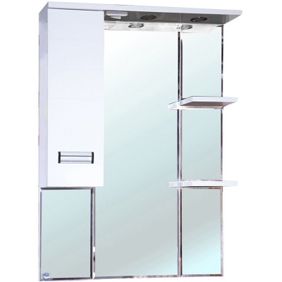 Зеркало со шкафом Bellezza Сиена 80 с подсветкой L Белое