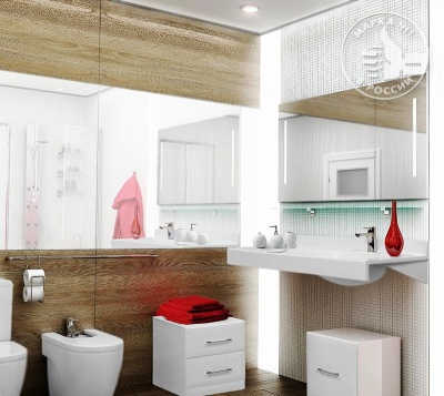 Зеркало Акватон Отель 120 1A101402OT010 Хром