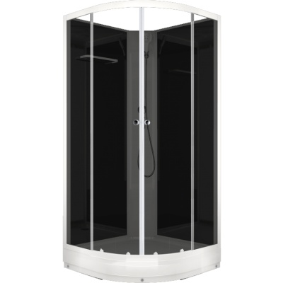 Душевая кабина Domani-Spa Eco Delight 99 90x90 DS01EcD99LBT00 профиль Белый задние стенки Черные Душевая кабина Domani-Spa Eco Delight 99 90x90 DS01EcD99LBT00 профиль Белый задние стенки Черные