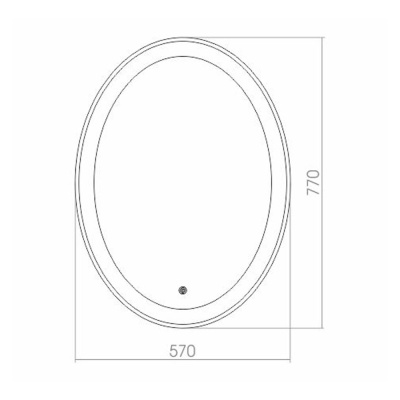 Зеркало Mixline Премьер Италия 57 530906 с подсветкой с сенсорным выключателем и пескоструйным рисунком