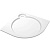 Поддон из литьевого мрамора Cezares Tray S R 90x90x6 Белый