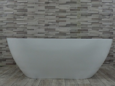 Ванна из искусственного камня Castone Эдем 170x80 Белая без перелива