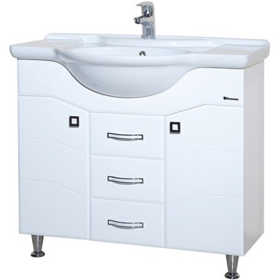 Тумба c раковиной Bellezza Джулия 105 Белая Тумба c раковиной Bellezza Джулия 105 Белая