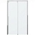 Душевая дверь Bravat Slim Line 120 BD120.4105A профиль Хром стекло прозрачное