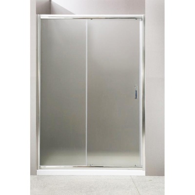 Душевая дверь BelBagno Uno 125x185 профиль Хром стекло рифленое