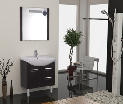 Тумба с раковиной SanVit Лайм Lux 75 klaimn075 с фактурой под дерево Акация светлая
