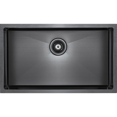 Кухонная мойка Paulmark Koher 74 PM807444-GM Вороненая сталь