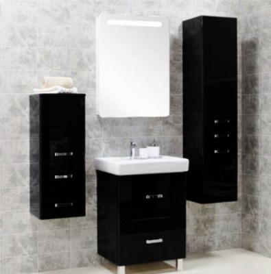 Тумба под раковину Акватон Америна 60 Н 1A169201AM010 белая глянцевая