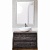 Комплект мебели для ванной BelBagno SET-KRAFT-700-PP-CDEC-BB344-LOY-GRT-600/800 с зеркалом и смесителем Pino Pasadena, столешница - Cemento Decorato (с нанесением узора)