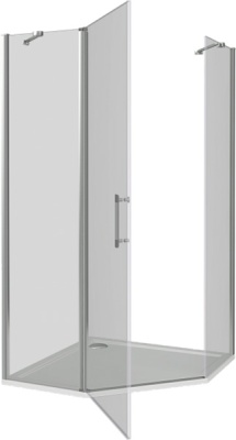 Душевой уголок Good Door Mokka PNT-100-C-WE 100x100 профиль Белый стекло прозрачное