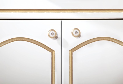 Тумба под раковину Бриклаер Лючия 60 белая глянцевая