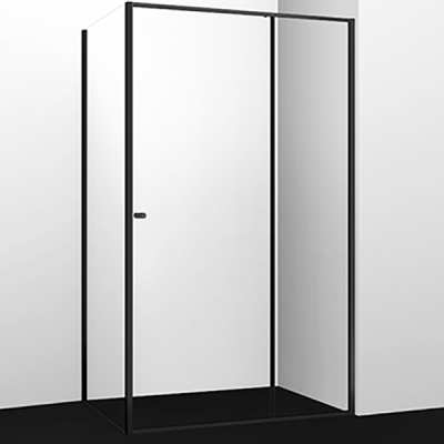 Душевой уголок WasserKRAFT Dill 110x90 61S15 профиль Черный стекло прозрачное