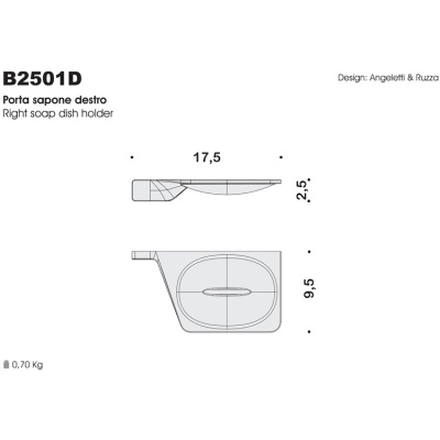 Мыльница Colombo Design Alize B2501 DX Хром
