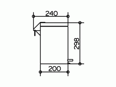 Ведро Keuco Plan 04988 010000 хром