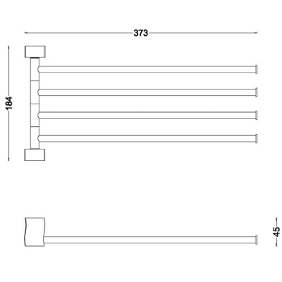 Держатель для полотенец Schein Swing 32844 Хром