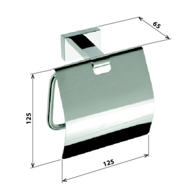Держатель для туалетной бумаги Bemeta Plaza 118112012 Хром