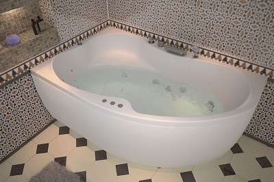Акриловая ванна Aquanet Capri 170x110 без гидромассажа L