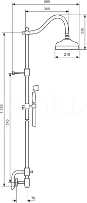 Душевая система Emmevi c02618E Хром