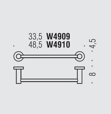 Полотенцедержатель Colombo Design Plus W4910 Хром