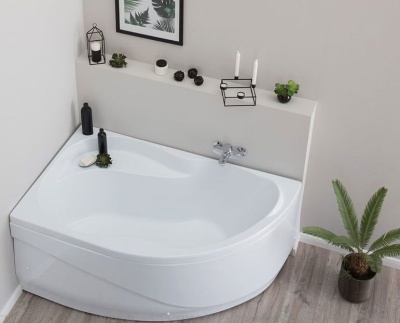 Акриловая ванна Aquanet Graciosa 150x90 L 00203940+243001+204668 с гидромассажем