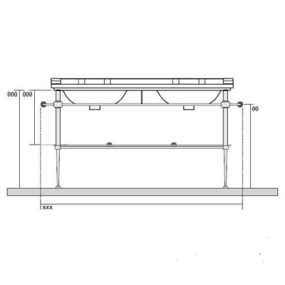 Консоль Kerasan Waldorf 9195K1cr Хром
