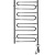 Полотенцесушитель электрический Domoterm Офелия П12 500*1000 ER Хром
