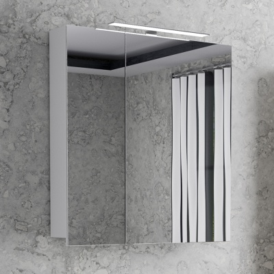 Зеркальный шкаф Diborg Lande 70 77.2104 Белый матовый