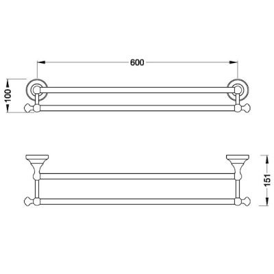 Держатель для полотенец Schein Saine Gold 7053040VF Золото