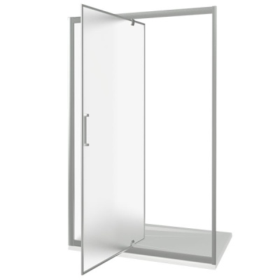 Душевая дверь в нишу Good Door Orion WTW-PD-130 130 профиль Хром стекло прозрачное