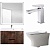 Комплект мебели для ванной BelBagno SET BB N4 Aurora 80 подвесной Metallo Vintage