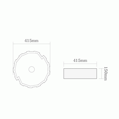 Раковина SantiLine 42 SL-7016 Декоративная