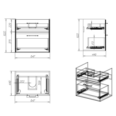 Тумба под раковину Alvaro Banos Valencia máximo 70 подвесная Белый лак