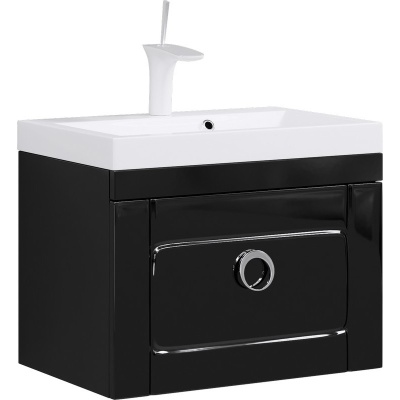 Тумба под раковину Aqwella 5 Stars Инфинити 60 Inf.01.06/001/BLK Черная