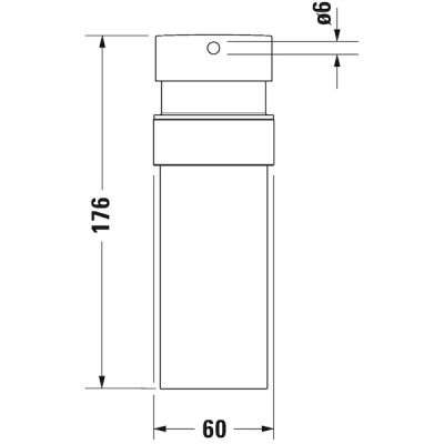 Дозатор для жидкого мыла Duravit Starck T 0099354600 Черный матовый