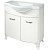 Тумба под раковину Какса-А Классик-Д 80 004067 Белая Серебро