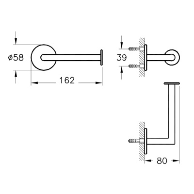 Держатель туалетной бумаги Vitra Origin A4488726 Медь