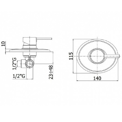 Смеситель для душа Paffoni Berry BR010CR Хром