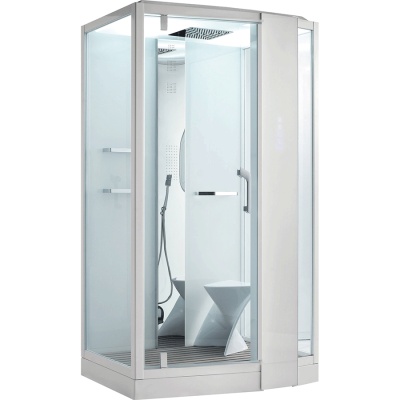 Душевая кабина Orans SR-89105S R white 120x90 с баней профиль Белый задние стенки Белые