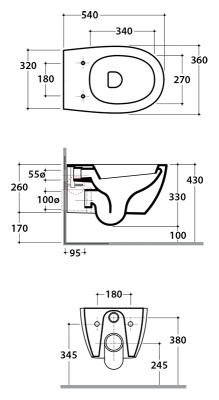 Унитаз Globo 4All MDS02 без сиденья