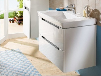 Тумба под раковину Villeroy&Boch Subway 2.0 80x52 подвесная Серая