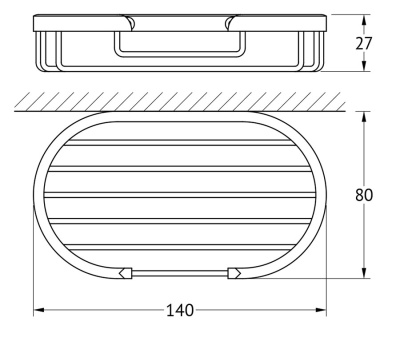 Мыльница FBS Ryna 030 Хром