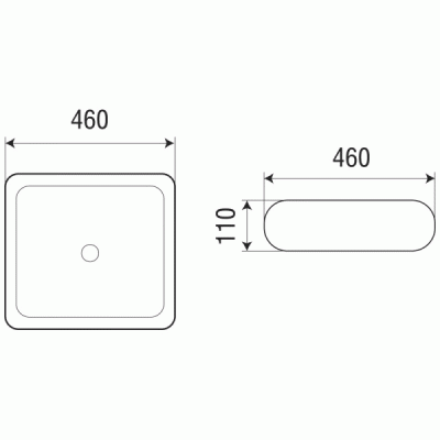Раковина-чаша WeltWasser Elbach 3061 46 10000003867 Белый глянец