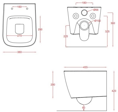 Унитаз Artceram A16 ASV005 01 00 подвесной Белый