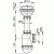 Сифон для кухонной мойки Alcaplast A446-DN50/40 Белый