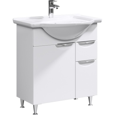 Тумба под раковину Aqwella Эколайн 75 Т7м ECOL0107 Белая