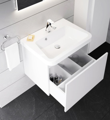 Тумба под раковину Ravak SD 10° 55 белая глянцевая