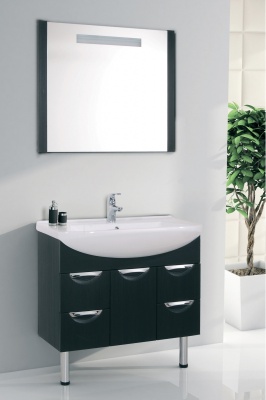 Тумба с раковиной SanVit Лайм Lux 90 в цвете Ral Шоколад